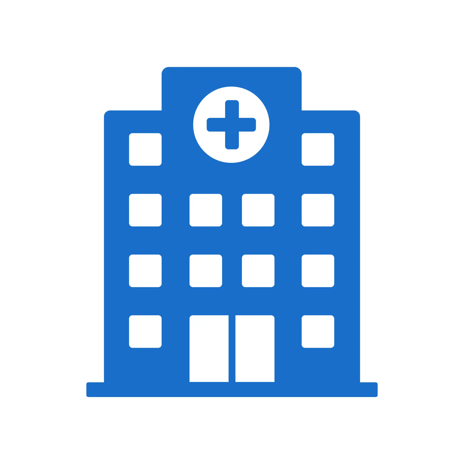 Hospital building icon